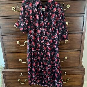 LAURA  Black and Red Women's Dress - ~M